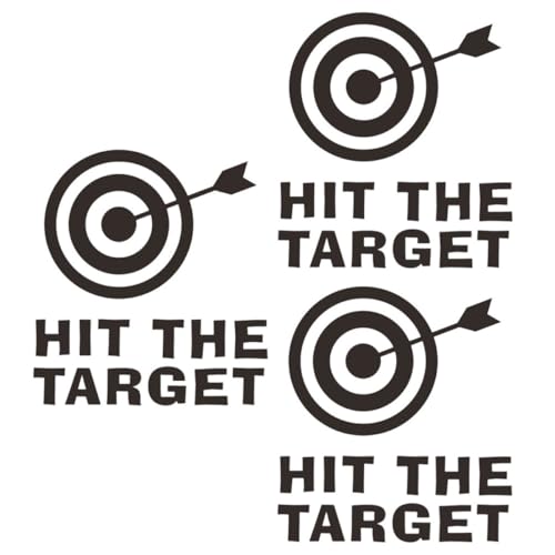 POPETPOP Pegatinas Removibles para Inodoro Hit The Target, Calcomanía Decorativa de Pvc para Cubierta de Asiento, Paquete de 3 Unidades, Ideales para Baño y Entrenamiento