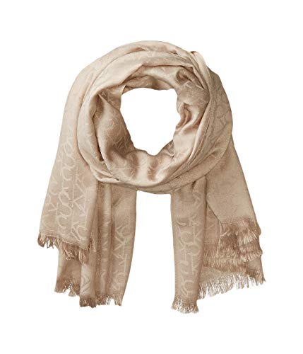 Calvin Klein Women's Pashmina Scarf, almond, One Size