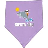 inktastic Siesta Key Florida Vacation Baby Bandana Bib Lavender and Pink 35555