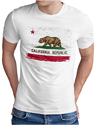 T-shirt California vintage OM3 pour les vacances et le soleil