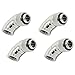 EKWB EK-AF G1/4" 2x45° Angled Fitting, Nickel, 4-Pack