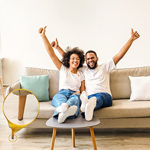 Abeillo 93 Stück Anti Rutsch Pad Selbstklebend, Anti-Rutsch-Gummimatte für Möbel, Runde Rechteckige Möbel Rutschhemmer für Möbelfüße Stuhlbeine, Sofas usw. (8 Größen, 5mm Dicke)