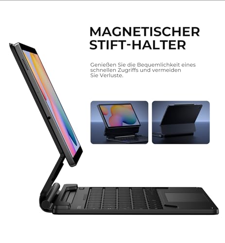 Dexnor Tastaturhülle für Samsung Galaxy Tab S6 Lite mit Ständer und Trackpad