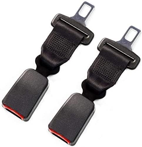 シートベルト 延長 2個安全シートベルトバックルエクステンダー安全ベルト 運転席 助手席 後部座席エクステンションクリップアラームユニバーサルカー シートベルトアジャスター 妊娠中の女性のためのユニバーサル調整可能なバックル 23cm Cafe Du Jardin Com