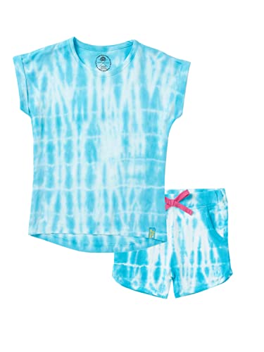 Image of Cub McPaws Cotton Regular Fit Girls Tie & Dye Sets| Tshirt & Shorts