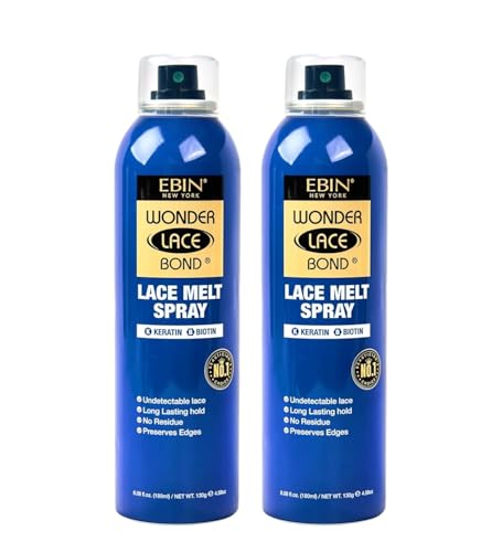 Ebin New York Wonder Lace Bond Spray para Encaje 6.08 Oz Pack 2 miniatura 1