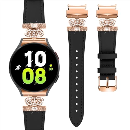 Watch Strap Compatible With Galaxy watch 4/Galaxy watch 5 40mm 44mm Genuine Leather Adjustable Strap For Galaxy Watch 4 Classic 42mm 46mm/Watch 5 Pro 45mm3