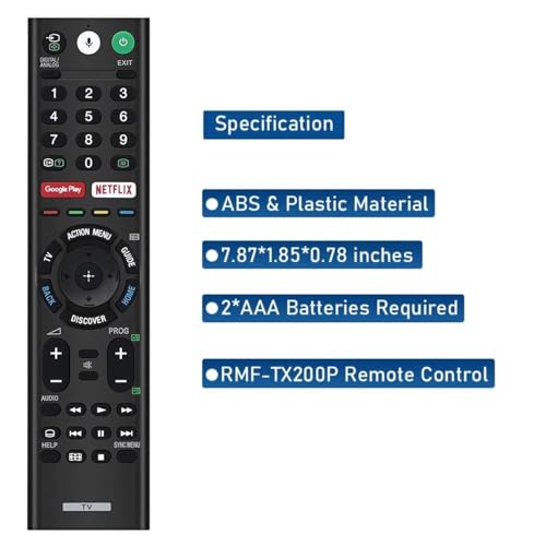 Image of Remote Control Compatible for Sonyy-TVs and Bravia-TV Compatible for All Sonyy 4K UHD LED LCD HD Smart TV (Version 1)