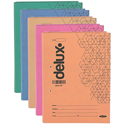 Image of TULMAN Spring Office File for A4 & Legal Size Documents & Certificate Holder - 38x3x26 cm - Multicolor Pack of 4