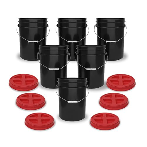 5 Gallon Black Gamma Seal Airtight Bucket
