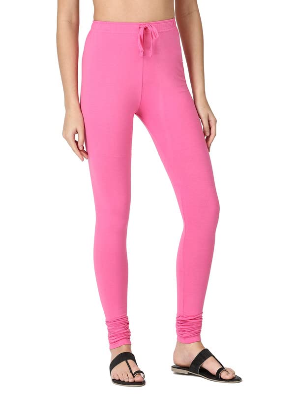 Image of Robinbosky Cotton Churidhar Leggings for Women - Stylish, Stretchable & Flattering Fit for All-Day Comfort