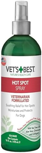 Vet's Best Dog Hot Spot Itch Relief Spray for Dogs, Dog Hot Spot ...