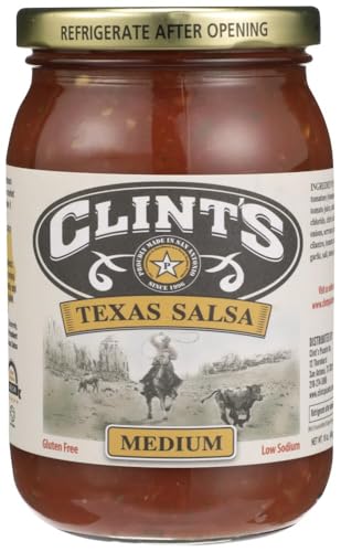 Clint’s Texas Salsa, Medium Heat, 16 oz – Fresh Chunky