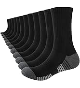 anqier 6 Paar Socken Herren Gepolstert Damen Sportsocken 39-42 Wandersocken Atmungsaktiv Trekking...
