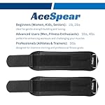 AceSpear Ankle Weights Sets for Men Women Kids 1lb 2lb 3lb 4lb 5lb Leg Weights Arm Wrist Weights Gym for Foot Exercise Training Workout Walking Jogging Yoga - Image 2