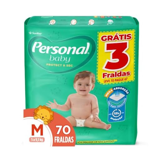 Personal Fralda Protect E Sec M Hiper, 70 Unidades
