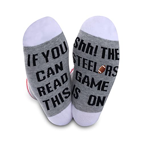 GJTIM American Football Gift Football Fans Gift Funny Birthday Gift Novelty Football Socks (Steler)