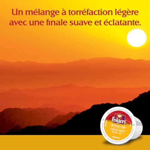 Image of Folgers Morning Cafe K-Cup Coffee Pods 30 K-Cup Pods