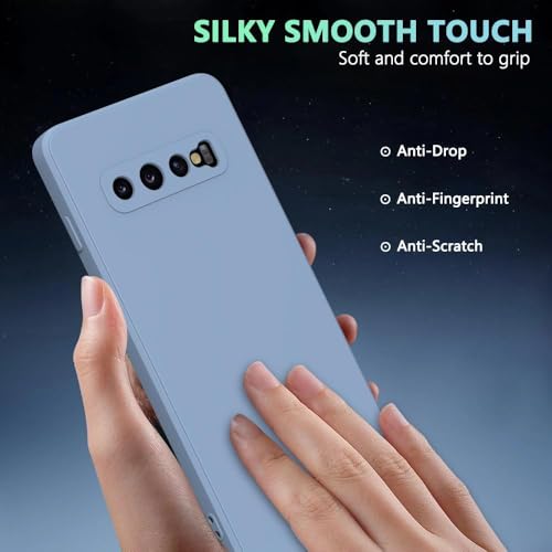 ULXITEYU Soft TPU Slim Case for Samsung Galaxy S10, Lightweight, Snug Fit, Drop-Resistant, Shock-Absorbent, Scratch-Resistant, Grass Gray - image 6