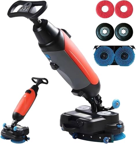 ZXSYYDS Autolaveuse électrique Industrielle. Autolaveuse 3 en 1 avec laveuse et sécheuse intégrées, système à Double réservoir, sans Fil, pour carrelage, béton...