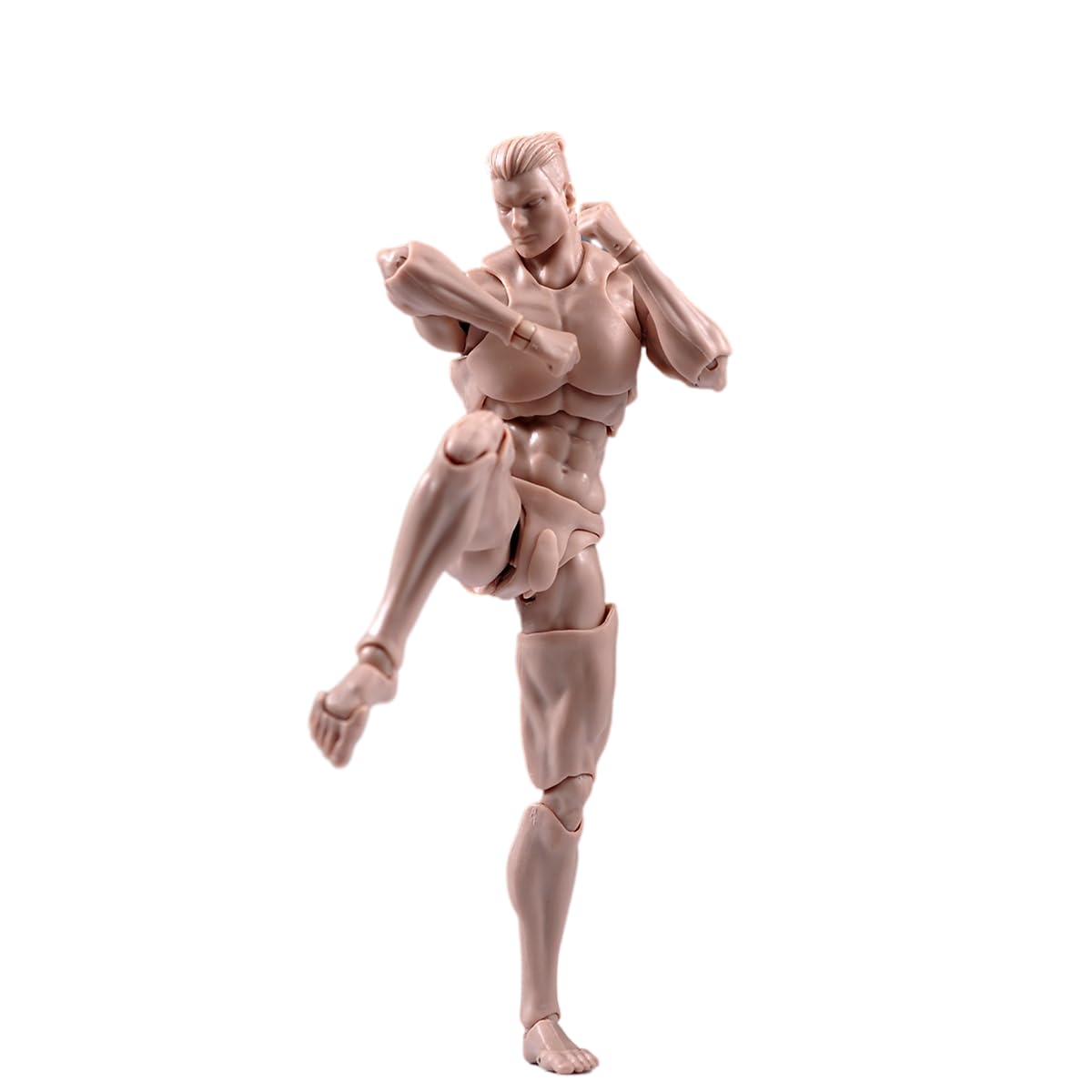 1/12 Scale Male Figure,6inch Super Flexible Muscular Strong Male Action Figure Miniature Figure Body Doll Collection (White Skin)