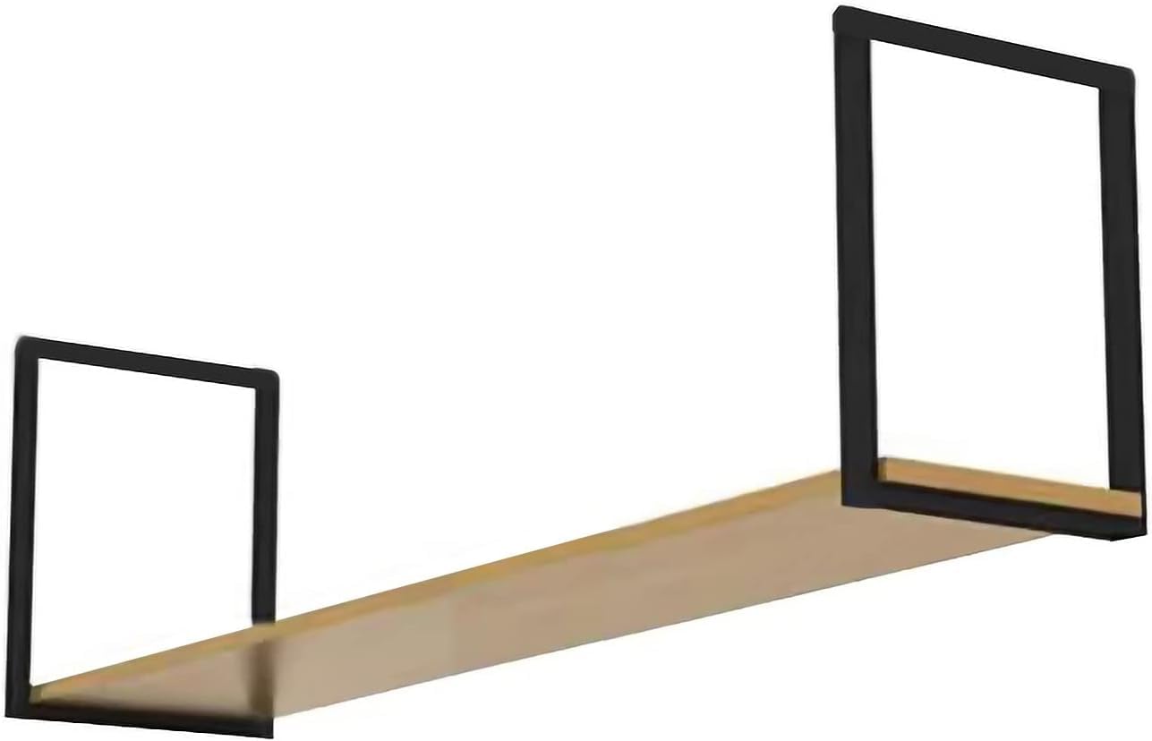 Étagères flottantes en bois pour optimiser les petits plans de travail