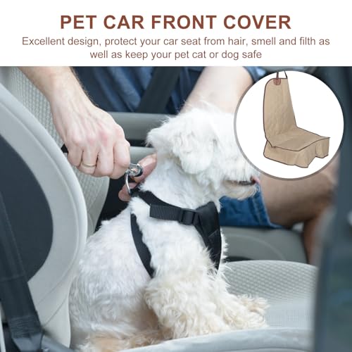 Funda para asiento de coche para perro delantera de tela resistente 3