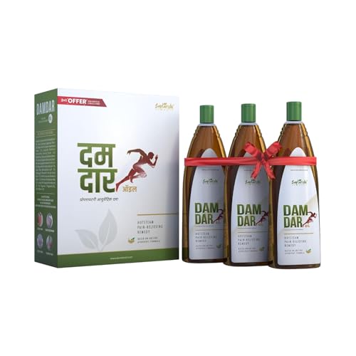 Image of SAPTARISHI DD Joint Pain Relief Oil, Ayurvedic Pain Relief Oil for Joint, Back, Knee, Shoulder & Muscle Pain. Pack of 3 (3 * 150Ml)