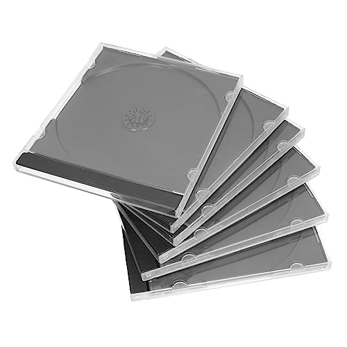 Cabilock Plastic Case Set 6pcs Storage Boxes Efficient Collision Reduction Bulk Disc Storage Box for Organizer Scratch Protection