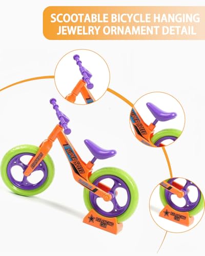 HSIXHAF 2 pcs Deko Fahrrad Miniatur, Mini Spielzeug, Fahrrad Deko, Mini Fahrrad - Maßstab 1:18, Exquisites Fahrradmodell, Fahrrad-Desktop-Dekoration, Fahrrad-Ornamente