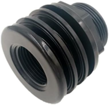 1" Bulkhead ABS Threaded x Threaded NPT Standard 1 unit with 2 x NBR Rubber Gasket