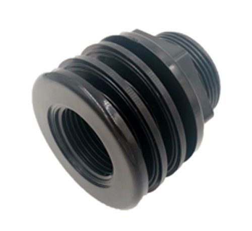 1" Bulkhead Abs Threaded X Threaded Npt Standard 2-Pair (4-Pack) Nbr Rubber Gasket #TOP1
