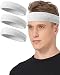 NEXTOUR Sweatband Headband/ Wristband Perfect For Basketball, Running, Football, Tennis- 6 Piece/ 3 Piece Terry Cloth Athletic Sweatbands Fits To Men And Women
