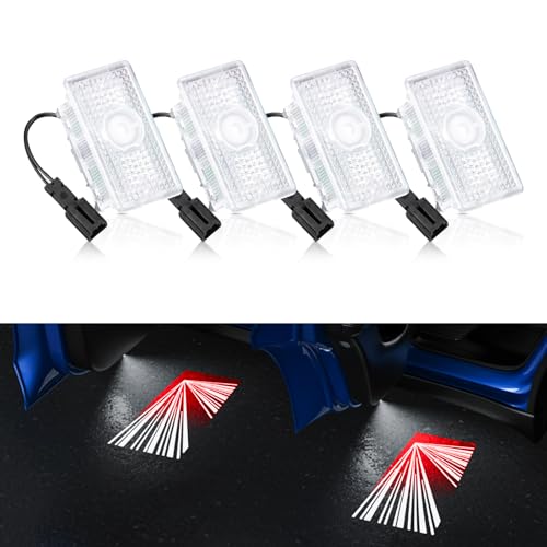 Motrobe 4PCS Puddle Lights for Tesla Model Y Juniper 2025 2026 Model 3 Highland 2024-2026 4K HD Ultra-Bright Light Carpet Door Projector Lights No Error Code Never Fade Tesla Accessories