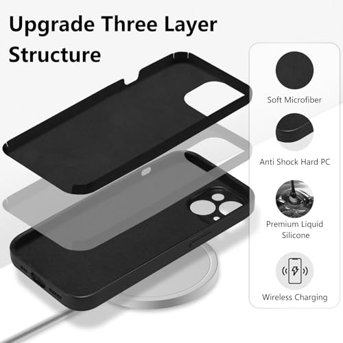 UCASONG for iPhone 15 Case,Liquid Silicone,Black by UCASONG - Used condition - Image 3
