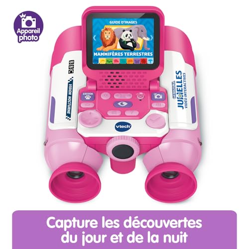 VTech Genius Jumelles Vidéo Interactives Jumelles Enfant 10x21 avec Écran Couleur Photos et Vidéos de la BBC Jouet Scientifique Éducatif Cadeau Enfant Dès Contenu en Français - vue 4