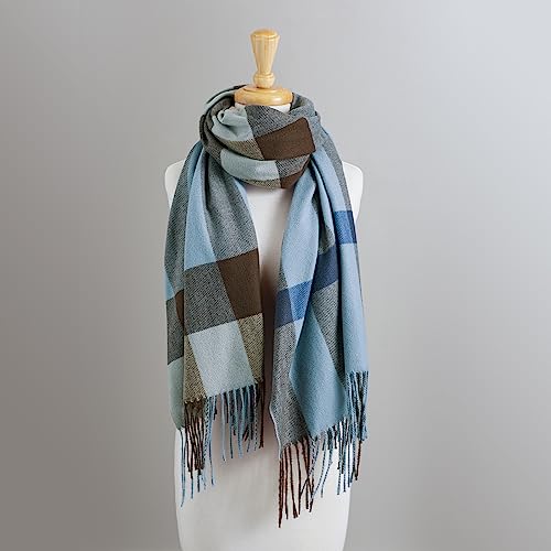 Hadley Wren womens Payton Plaid Autumn Scarf, Ultra-soft & WarmUltra-Soft & Warm3