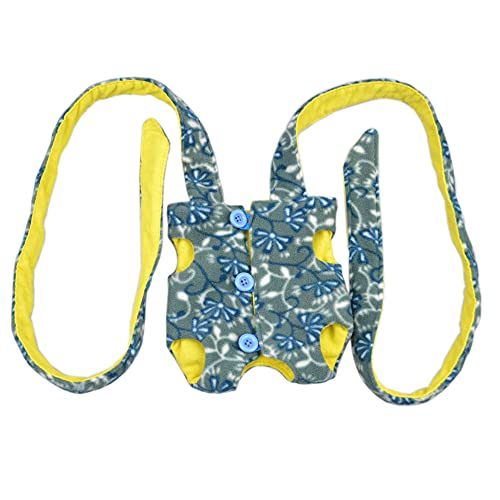Image of Adjustable Bearded Dragon Sling Chest Carrier Pouch for Reptile to Prevent Them Falling or Slipping from Your Body