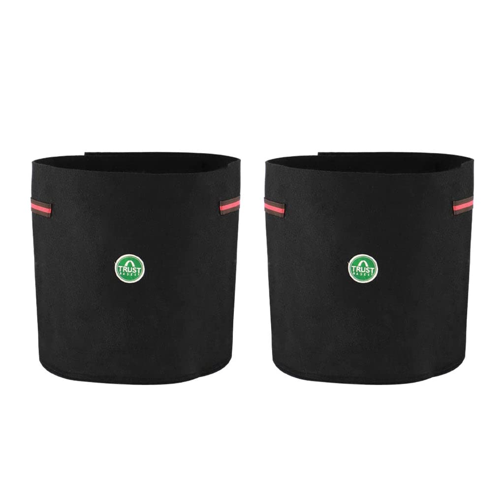 TrustBasket Plant Transplanting Textile Felt Fabric Grow Bag for Vegetables Balcony & Terrace Gardening | Breathable, Washable & Reusable Grow Bags (Pack of 2) (B09YD7V5M7) Amazon Price History, Amazon Price Tracker