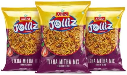 TASTEA Anand Jolliz namkeen mix | Tikha Mitha Mix Namkeen | Ready To Eat Snack | Indian Snack | Chai Time Namkeen | 200 gm each | Pack of 2