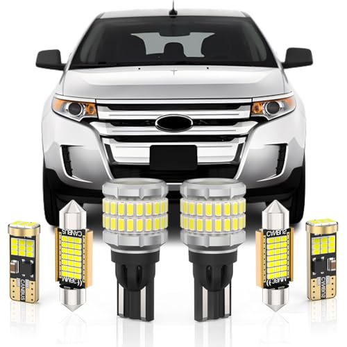 BMT xms LED Interior Light Kit Replacement for FORD Edge 2007-2015,6000K White Car Interior Accessories + 921 LED Bulb Reverse Lights, 17 Pieces