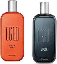 Combo Egeo Spicy Vbe + Egeo Bomb Black 90ml Cada Masculino