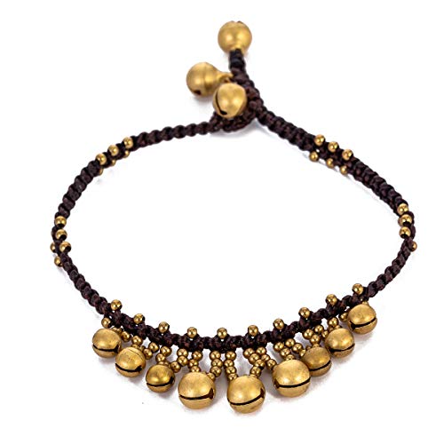 Image of kelistom Bohemian Ankle Bracelets for Women Handmade Natural Stone Beaded Chain Anklet