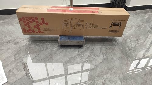 Devoko 3m x 3m Pop Up Garden Gazebo with Sides, Easy Setup Waterproof Marquee Tent with 4 Removable Panels, UV 50+ Canopy, Adjustable Height, Folding Outdoor Shelter for Camping, Events, Grey - Image 9