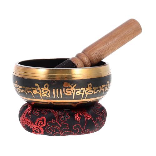 GALPADA Buddha Sound Bowl Meditation Therapy Singing Bowl Yoga Meditation Bells Tibetan Decorative Random Color