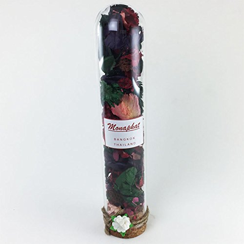 MONAPHAT The Beautiful Glass Bottle Design Decorative with ORANGE Fragrance Potpourri #PR-0909