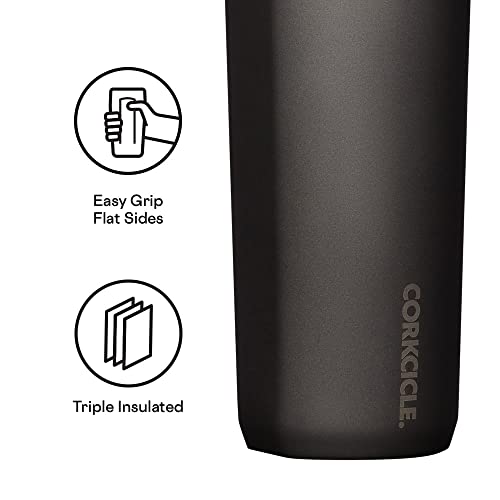 Corkcicle Commuter Cup Insulated Stainless Steel Spill Proof Travel Coffee Mug Keeps Beverages Cold For 9 Hours And Hot For 3 Hours, Ceramic Slate, 17 Oz #TOP2