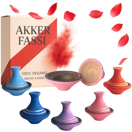 Craft & Care – Aker Fassi Pintalabios Marroquí – Labial de Cosmética Ancestral - Maquillaje Vegano de Larga Duración - Sostenible, Color Intenso y Duradero. (Color Azul)