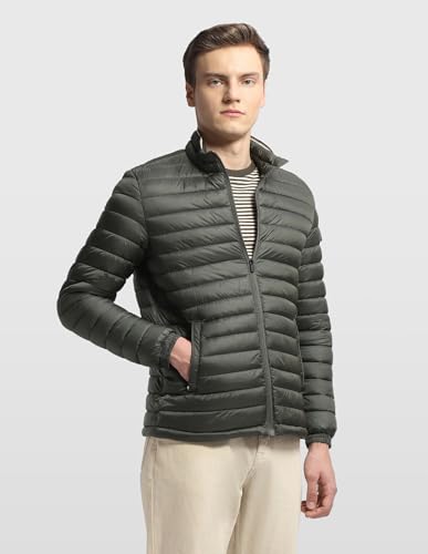 Image of Arrow sport men's solid regular fit packable jacket
