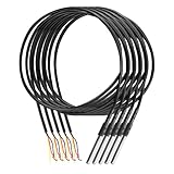 5 Stück Wasserdichtes Kabel für Temperatursensor DS18b20, 3m, Geeignet für Arduino & Raspberry Pi Thermoelementthermometer